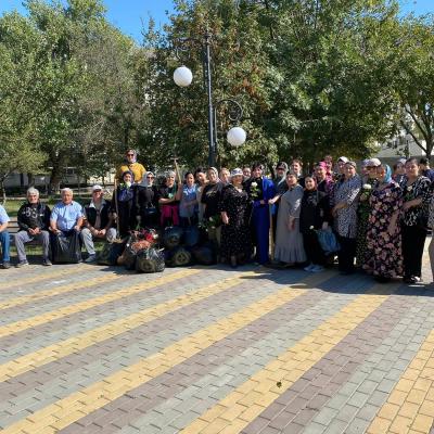 Ветераны Афганистана Кизилюрта приняли участие в общегородском субботнике